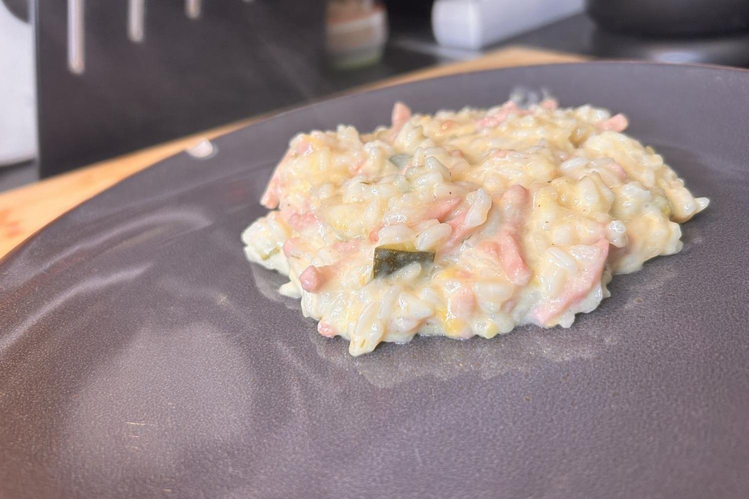 Risotto au Bacon et à la Courgette