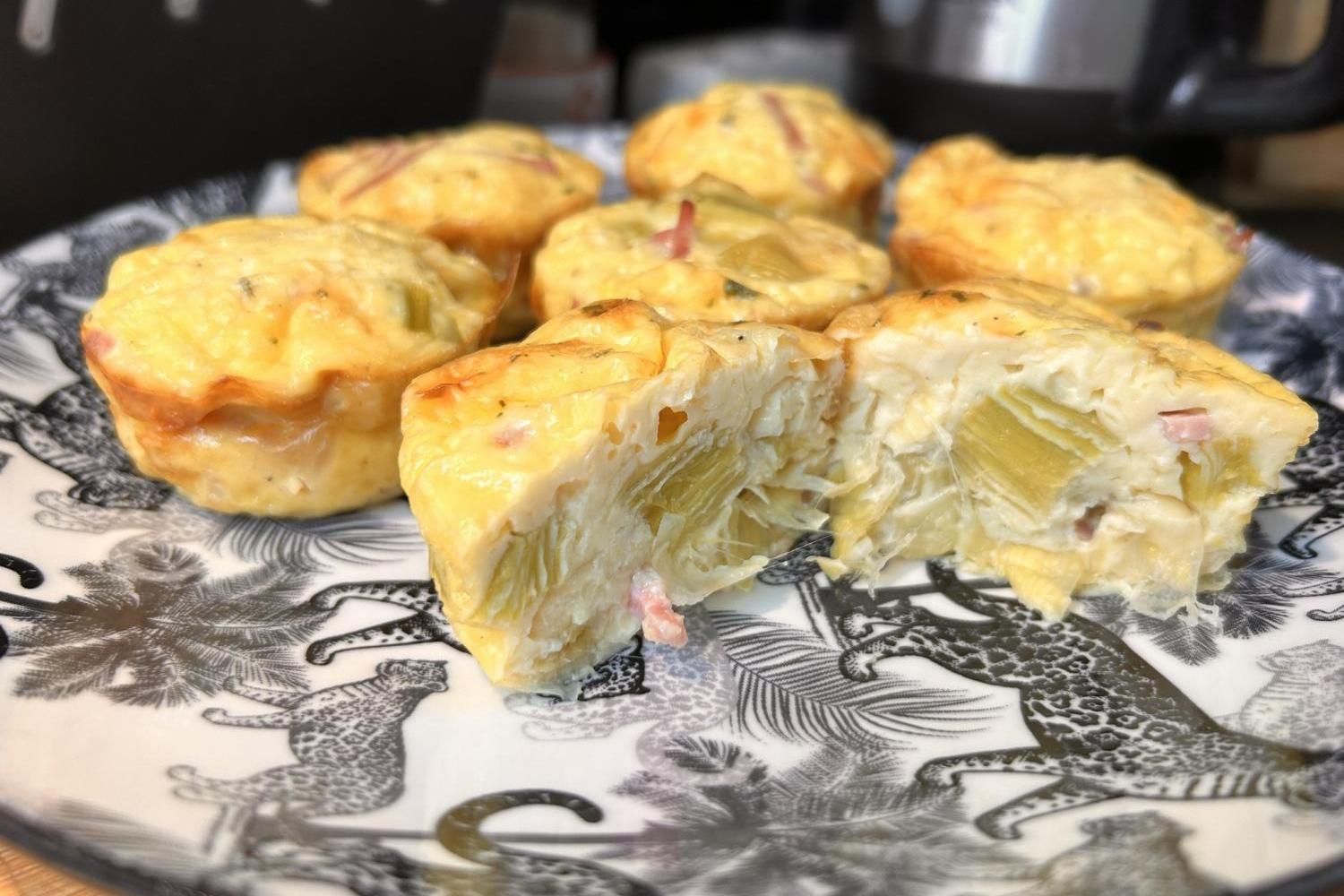 Petits Flans Poireau-Jambon