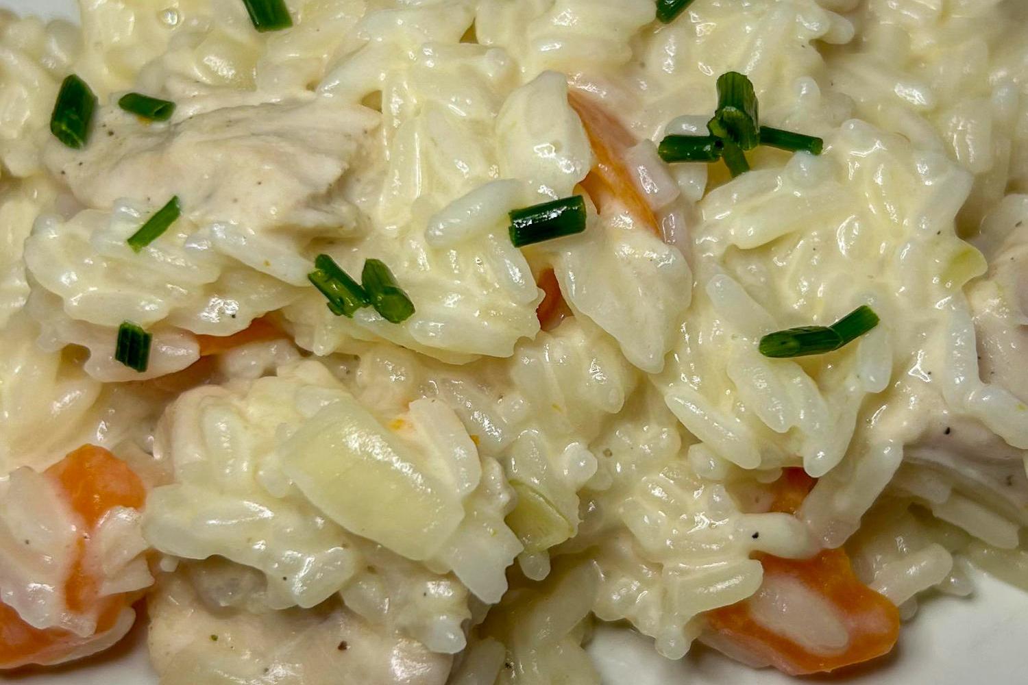 Riz poulet et crème